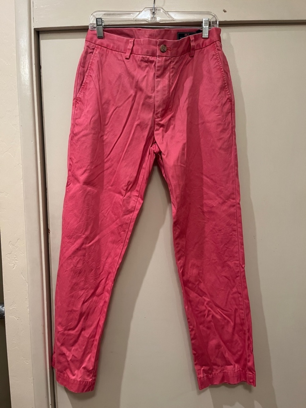 Vineyard Vines Men’s Coral Pink Breaker Style Pants size 33x30 Slim Fit
